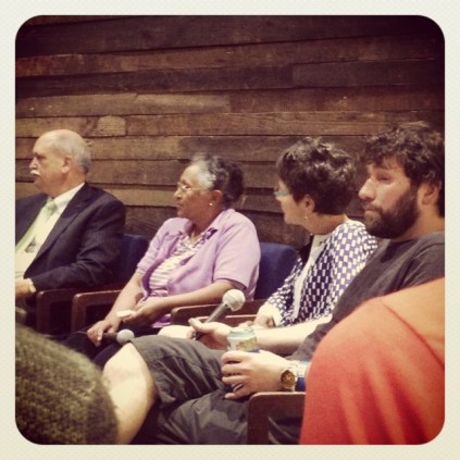 L-R: Don Villwock, Aster Bekele, Dr. Lisa Harris and Clay Robinson.