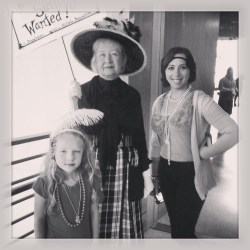 American Spirits - BW photo with suffrage woman